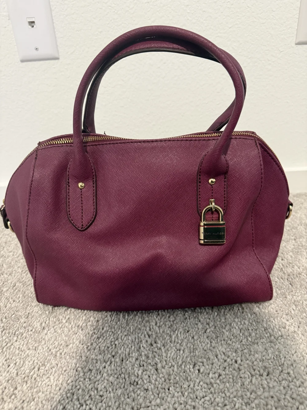 Women's TOMMY HILFIGER Satchel Bag in Deep Plum